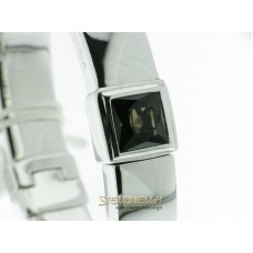 PIANEGONDA bracciale rigido in argento quarzo fumè carrè referenza BA010637
